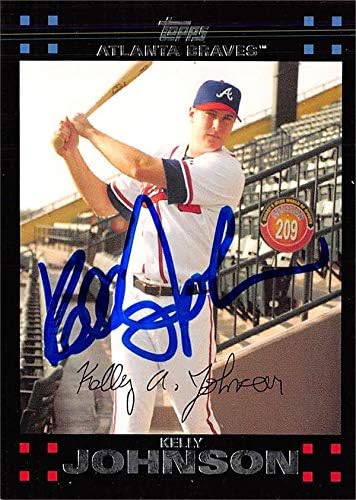 Kelly Johnson autographed Baseball Card (Atlanta Braves, SC) 2007 Topps #331 - Baseball Slabbed Autographed Cards