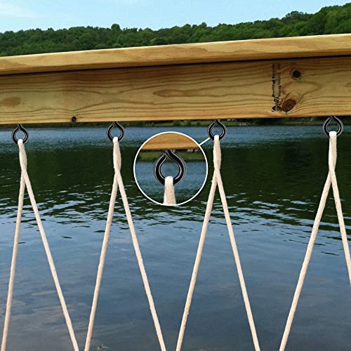 Zyraw EYE-101 Hooks Screw In Heavy Duty, 3.2 Inch – Pack Of 10 Carbon Steel Eye Screws thumb #6