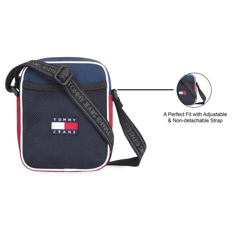 Image of Tommy Hilfiger Men's Calceta Reporter Crossbody - Corporate, Blue