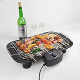 Elektrischer Grillgrill Indoor Rauchfreier Tischgrill Grillen Mit 5 Temperaturstufen Für Zu Hause Outdoor Hof Camping Reisen Wandern Nützlich