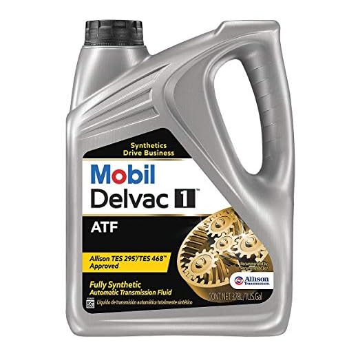 Mobil 112810 Delvac Synthetic Automatic Transmission Fluid - 1 Gallon (Pack of 4)