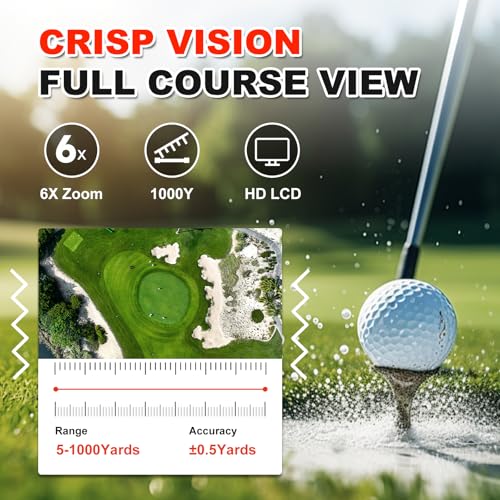 Télémètre de golf avec aimant puissant et verrouillage de cible par vibration