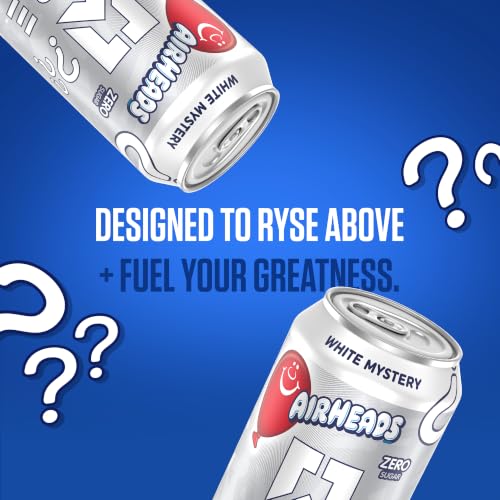 Image of RYSE Fuel Energy Drink - Airheads White Mystery - Sugar Free - 200mg Natural Caffeine, New Formula to Supports Cognitive Health & Improves Focus - No Artificial Colors - 16 fl oz Cans (12-Pack)