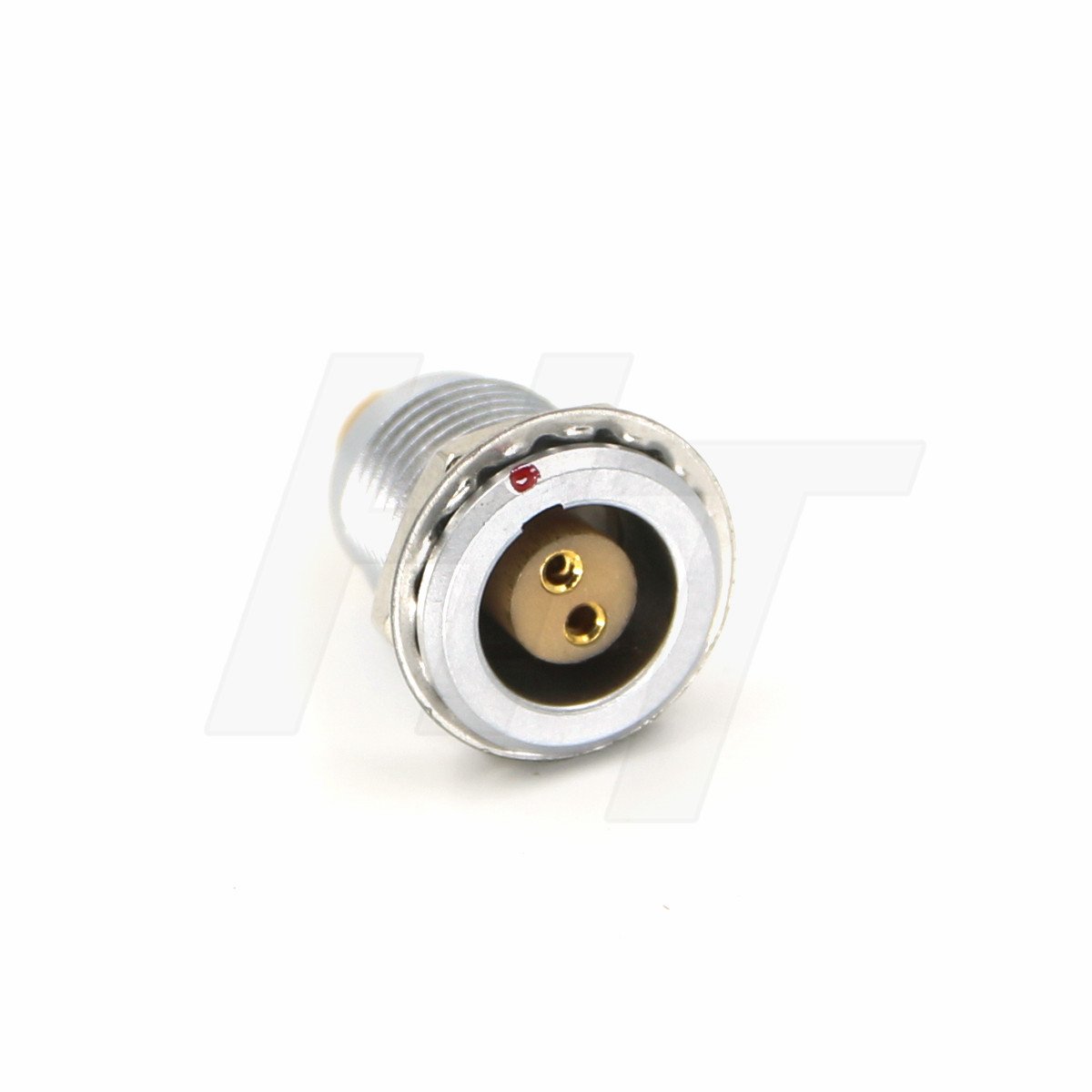 HangTon 0B Egg Female Circular Connector Panel Socket 2 Pin for Teradek/ARRI Power Battery Pack Adaptor (2P, Socket)