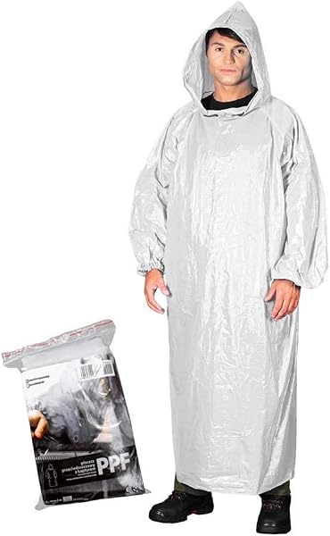 Reis Ppf-W Lot de 20 manteaux de protection imperméables Blanc Taille unique - 1