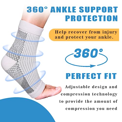 Image of Neuropathy Socks for Women, 6Pairs Compression Socks for Neuropathy Pain | Soothe Compression Socks for Neuropathy Pain, Ankle Brace Plantar Fasciitis Swelling Relief (L /XL)