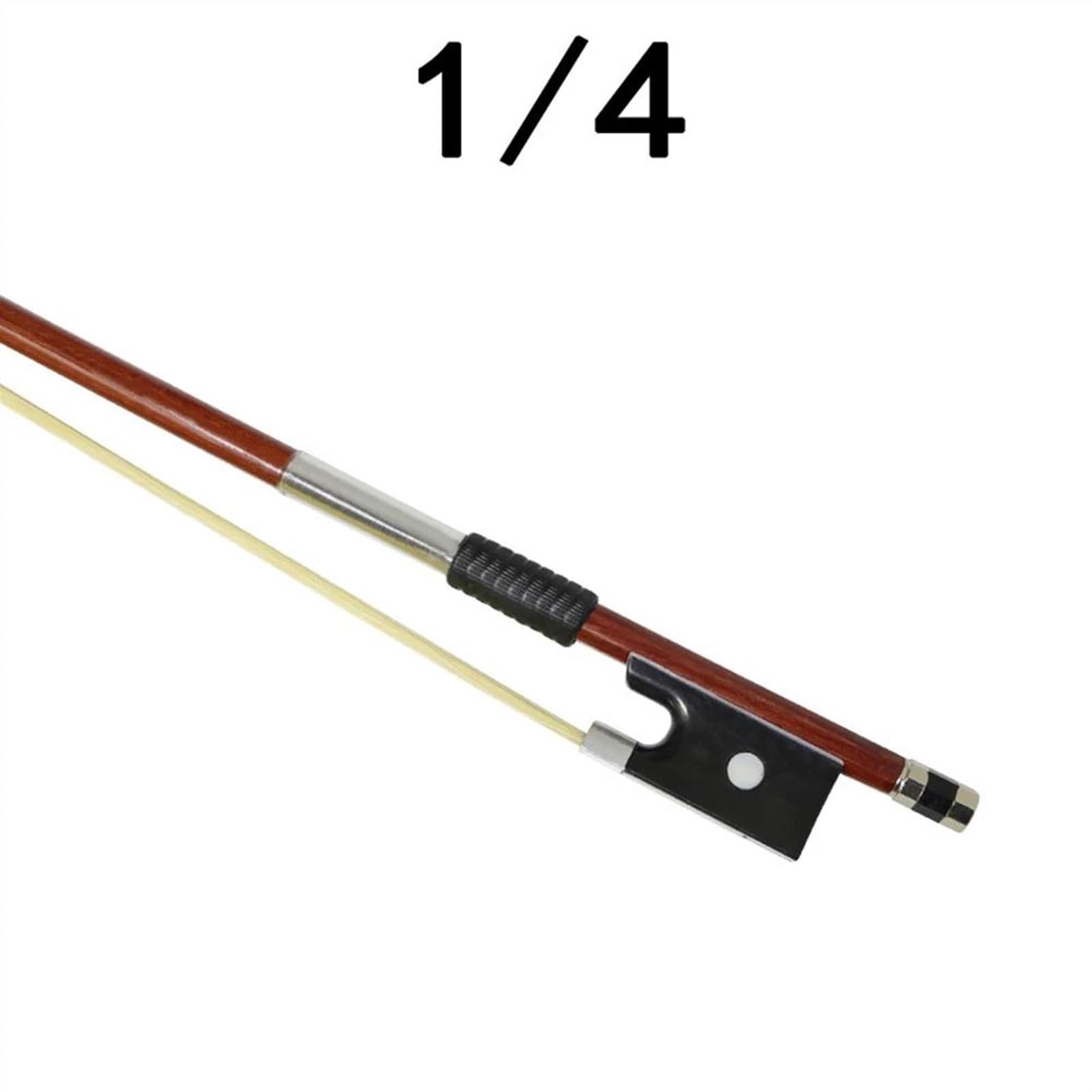 Violín Partes De Repuest Arcos Arco De Violín Instrumentos Musicales 1/4 1/8 1/10 Buen Radián Gran Equilibrio Mangos Envueltos(1/4)