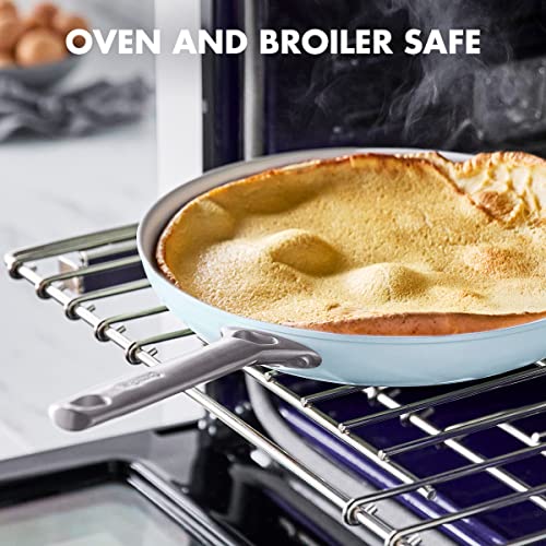 Greenpan Padova Hard Anodized Healthy Ceramic Nonstick, 10 Piece Cookware Pots And Pans Set, Pfas-Free, Dishwasher Safe, Light Blue #TOP6