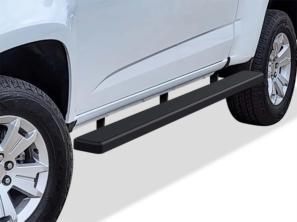APS Wheel to Wheel Running Boards 5-inch Compatible with Chevy Colorado GMC Canyon 2015-2026 Crew Cab 5ft Bed (Nerf Bars Side Steps Side Bars)
