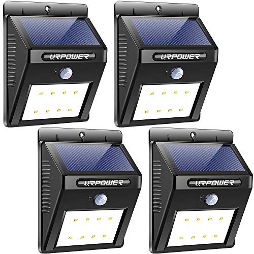 URPOWER Solar Lights Wireless Waterproof Motion Sensor Outdoor Light for Patio, Deck,...