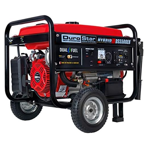 Durostar DS5500EH Portable Generator, Red/Black