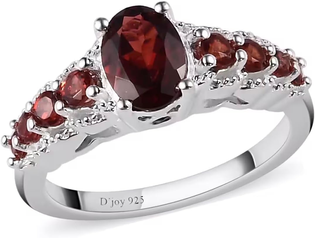 Stone Garnet Ring for Women in 925 Sterling Silver Jamaica Ubuy