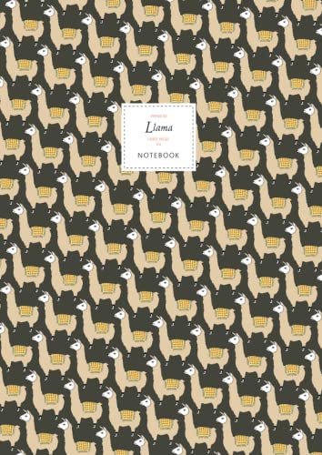 Llama Notebook - Lined Pages - A4 - Premium: (Dark Edition) Fun notebook 192 lined pages (A4 / 8.27x11.69 inches / 21x29.7cm)