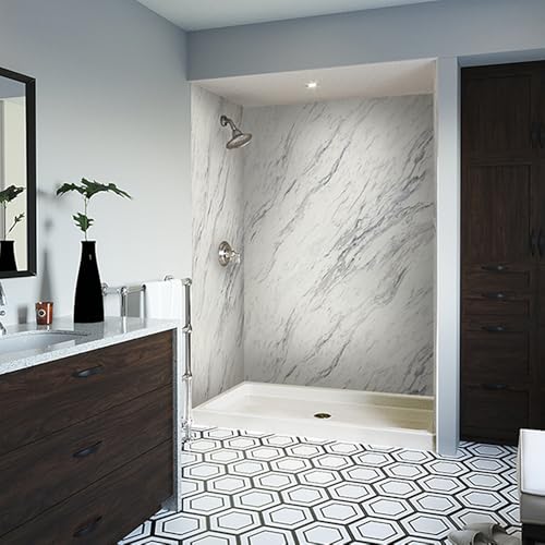 Wetwall Shower Surround Kit - 4 Panels in Forum Marble (60x32x96)