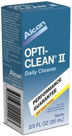 Alcon- Opti-Clean II Daily Cleaner Performance Guarantee 2/3 FL OZ (20mL)