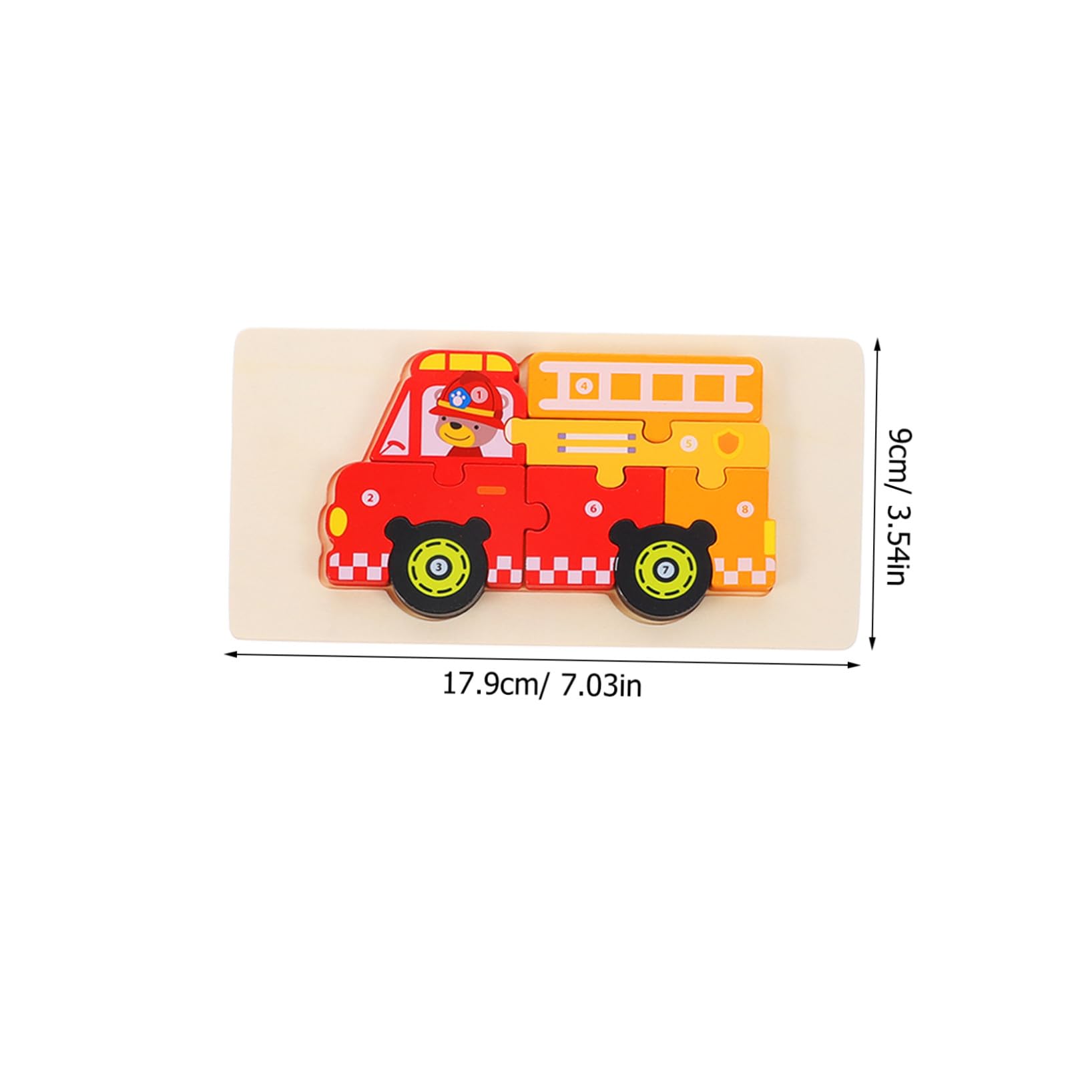 Puzzle 3d per Bambini 5 Set in Legno Design Cartoon | Incastro Didattico, Supporta Abilità Cognitive, Formato Stereoscopico, per Piccoli e Primi Giochi