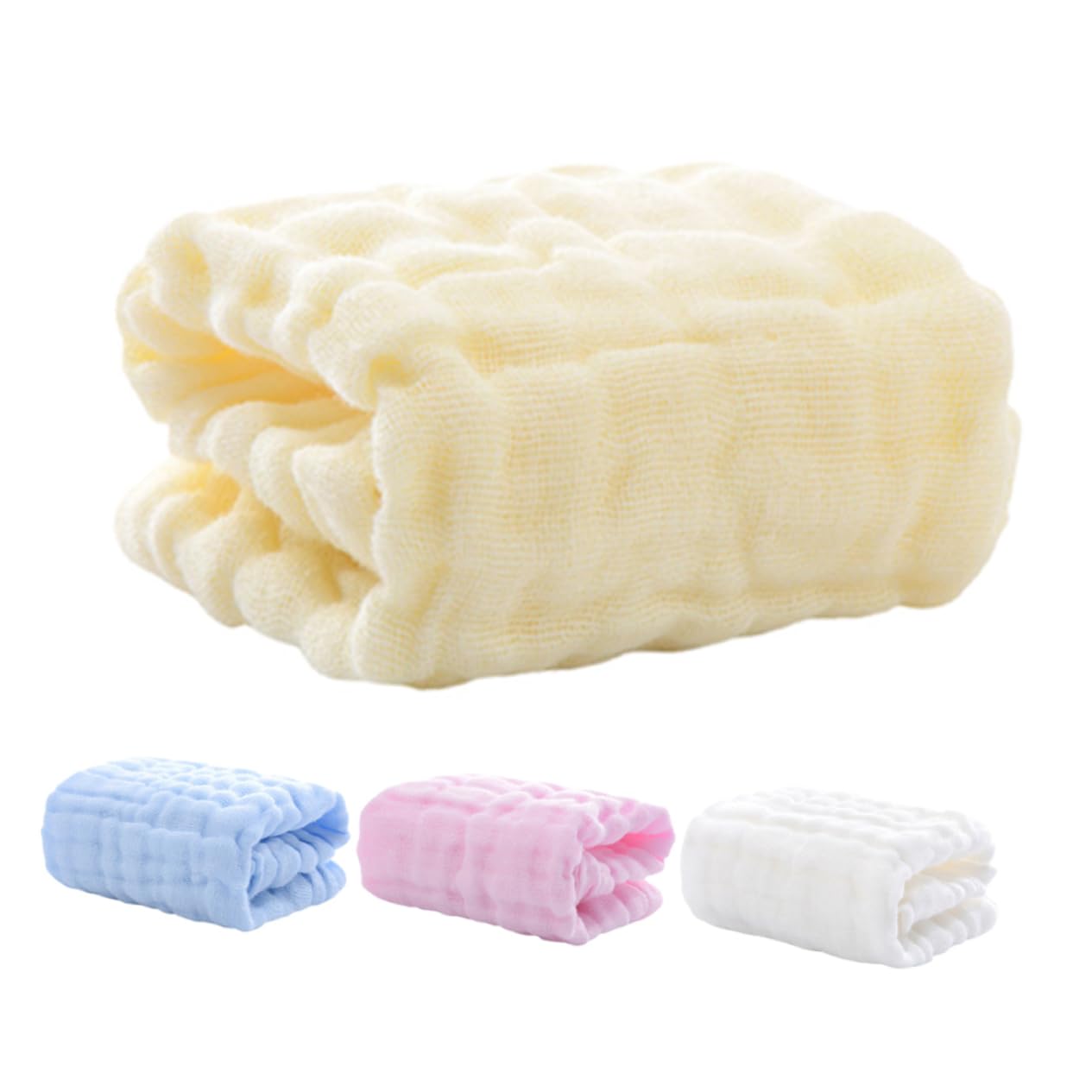 TOYANDONA 20 Stk Quadratisches Handtuch Aus Reiner Baumwolle Geschmeidige Speicheltücher Beruhigendes Handtuch Spucktücher Für Babys -badetücher Neugeborenes Gesichtstuch Spucktuch