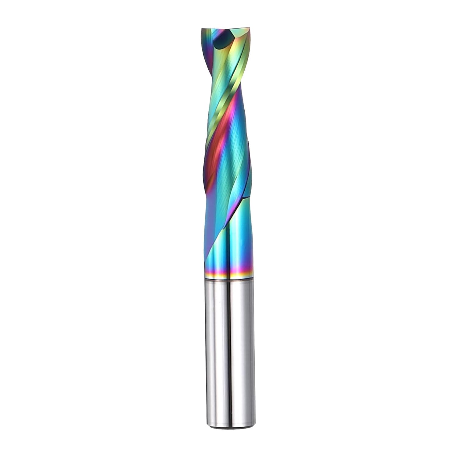 PATIKIL 3/8 " Shank Upcut Spiral Router Bit, 3/8" Cutting Diameter, 2" Cutting Depth, 2 Flute Tungsten Carbide End Mills Cutter for Woodwork Cut, Carving