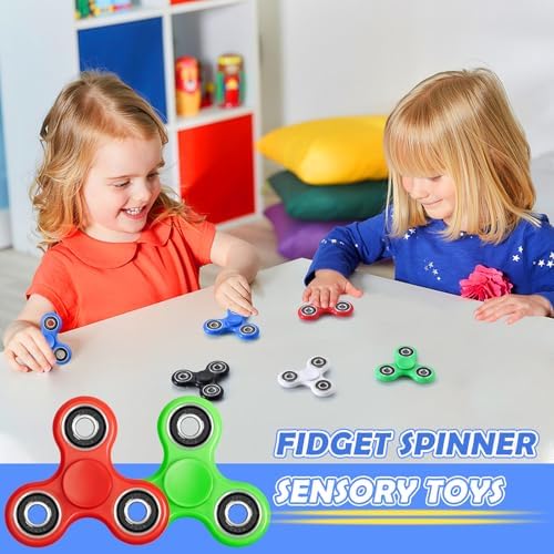SCIONE Fidget Spinners 5팩 - 피젯 장난감 성인 및 아동용 감각 스트레스 완화 장난감, 불안 감소 피젯 스피너, 학생용 선물 가방 스터퍼, 진정을 위한 스트레스 완화 장난감 — 사진 4