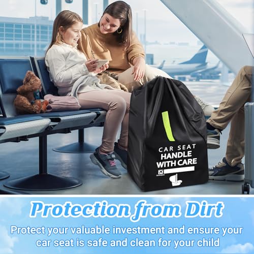 guiseapue car seat travel bag for airplane car seat bags for air travel fit all car seats infant carriers amp booster seats carseat cover fit doona graco evenflo baby travel essentials for flying