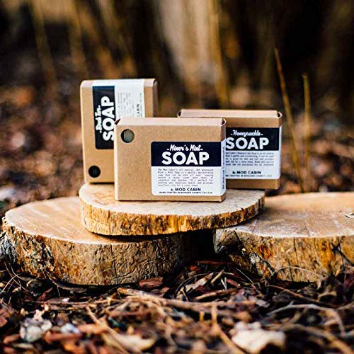 Miniatura 3 de The Mod Cabin Jabón de alquitrán de abedul - Paquete de 3 - Todo natural, cortado a mano, fabricado en Estados Unidos