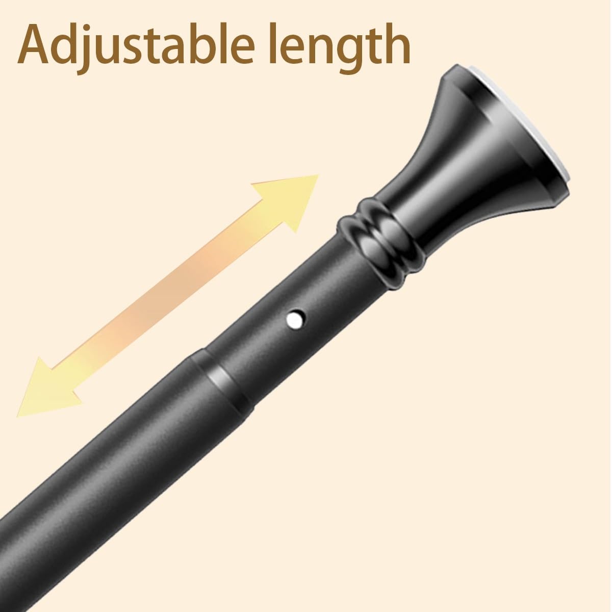 Asta espandibile, 40-500cm, senza trapano, diametro 3m, montaggio per armadio, bagno, finestra - viola, lunghezza 210-300cm