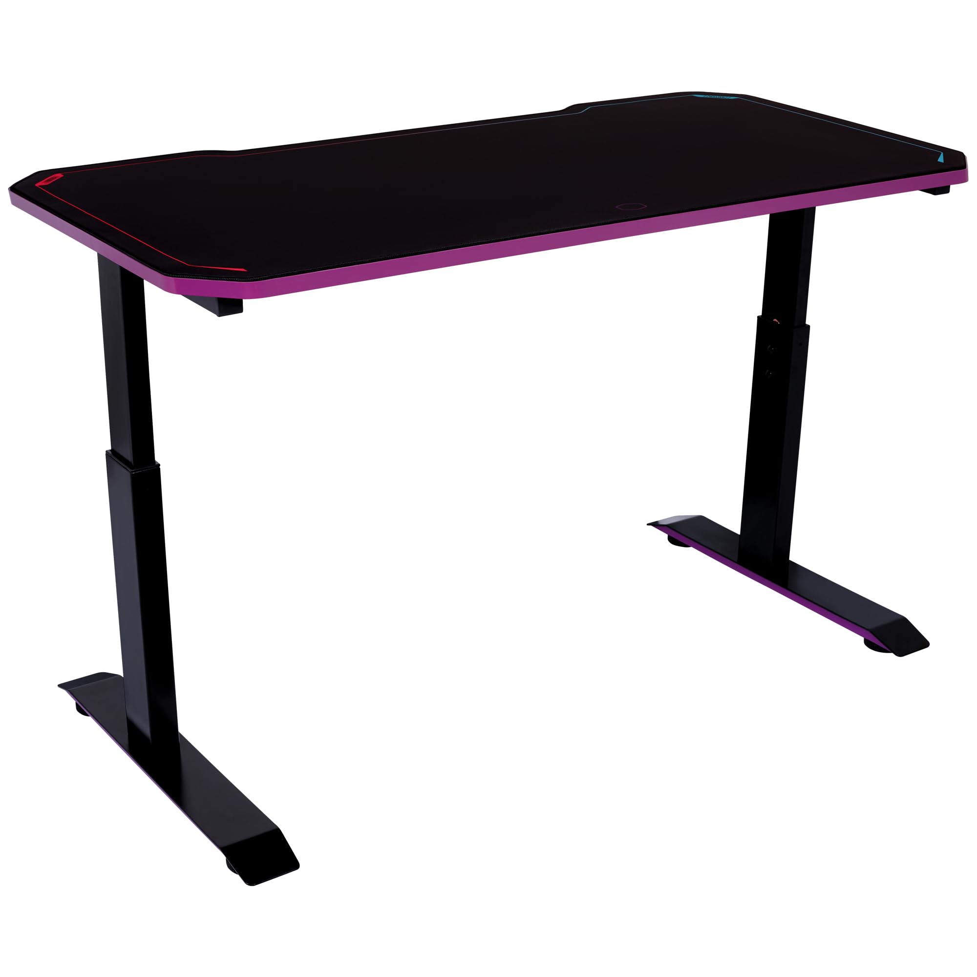 Cooler Master GD120 V1 PC Gaming Desk, Full Surface Water-Repellent Mousepad, 220lbs Weight Support, 3 Height Levels, Cable Management Tray, 47.2D x 23.6W Workstation|Home Office