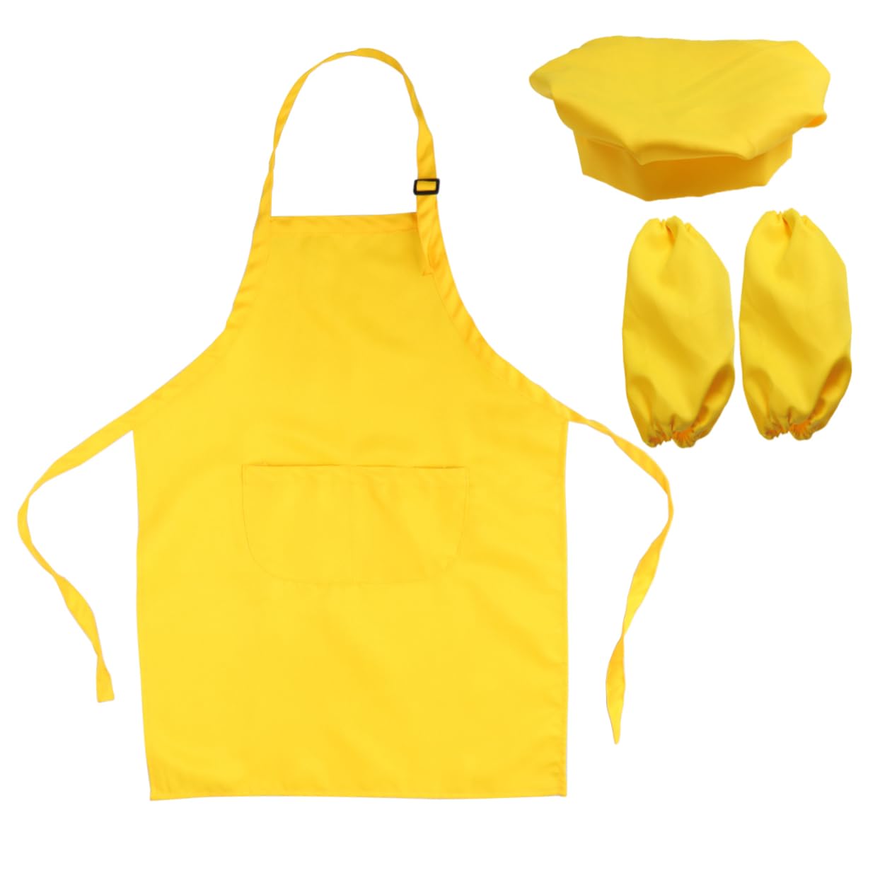 ORFOFE Toddler Chef Hat Apron Set Kids Kitchen Playset Cooking Outfit Ages 7-13 Kids for Boys Girls