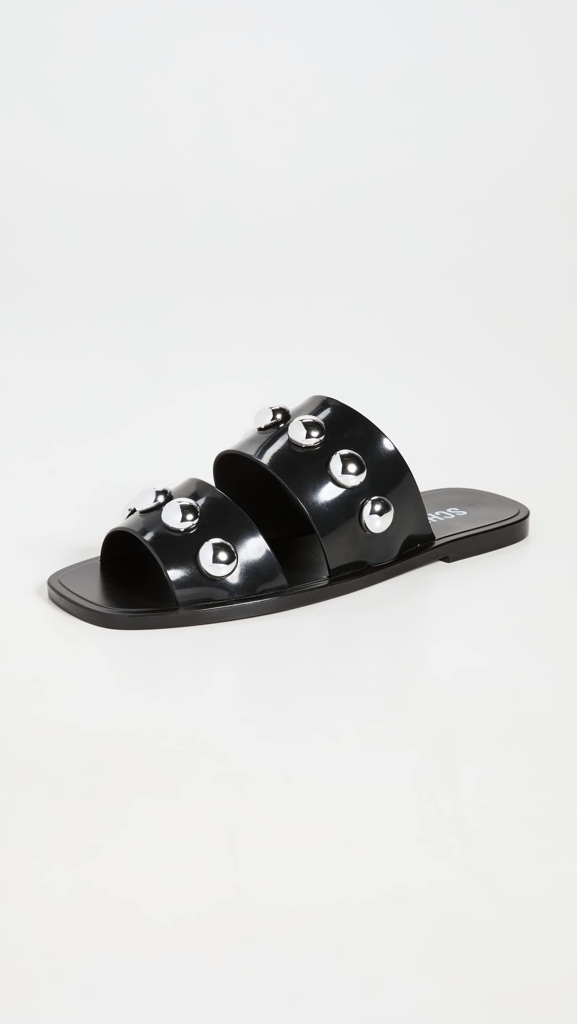 SCHUTZ Women's Lizzie Sandals, Black, Medium US