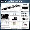 GeeekPi 19 inch 1U Rack Mount for Raspberry Pi 5, with 4PCS PCIe to M.2 NVMe SSD Adapters and OLED Display, Compatible with 19 Inch Server Rack