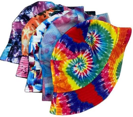 Amazon | バケットハット つば広ハット タイダイ 染め 夏 フェス