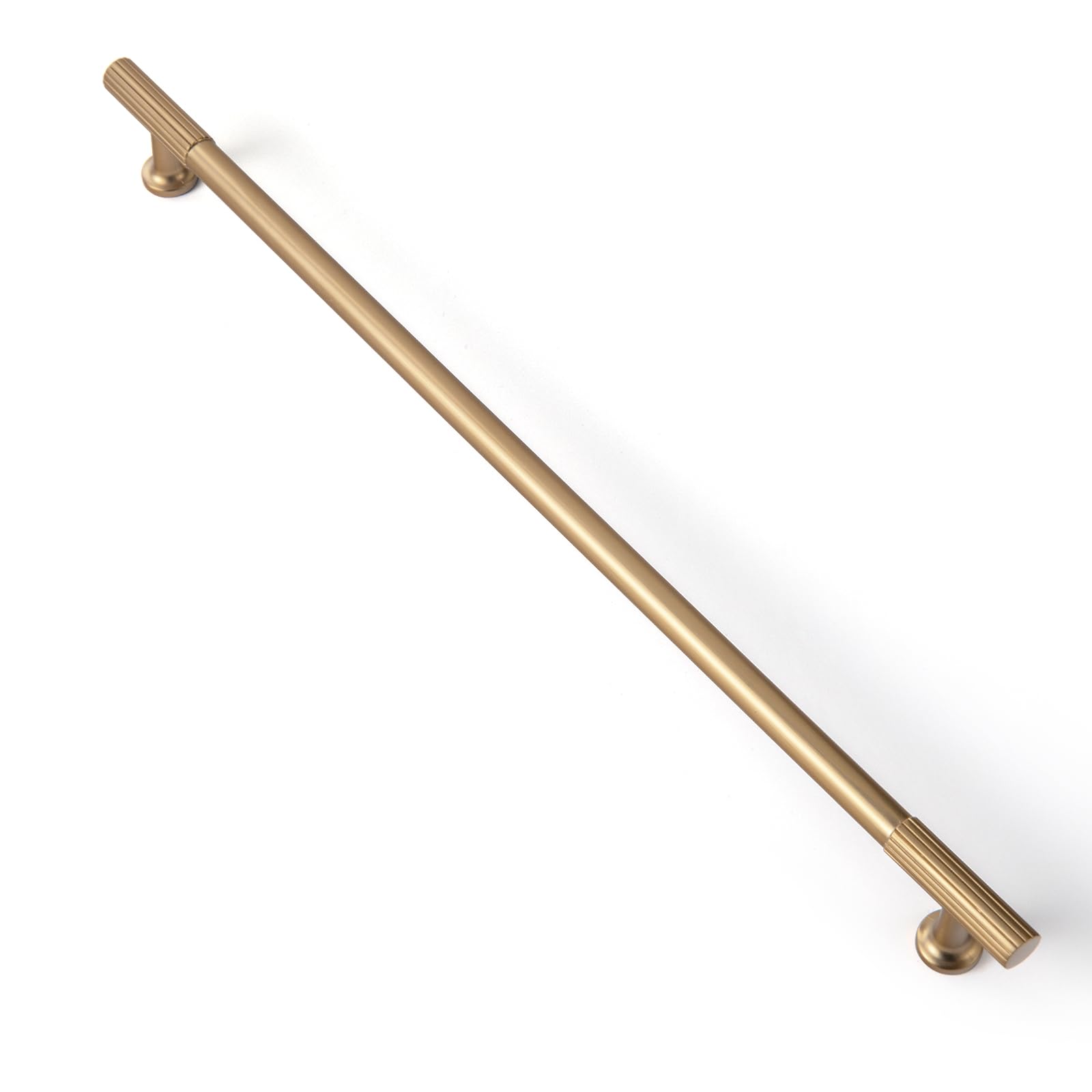 Goo-Ki Champagne Bronze Zinc Alloy Cabinet Handles - 12.6''(320mm) Hole Center Striped Decorations Cabinet Pull Hardware for Bedroom, Kitchen, 6 Pack — image 1