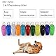 SEIWEI 2-in-1 Clicker für Hunde und Katzen, Klicker und Pfeife, für Training, Schwarz, 1 Stück