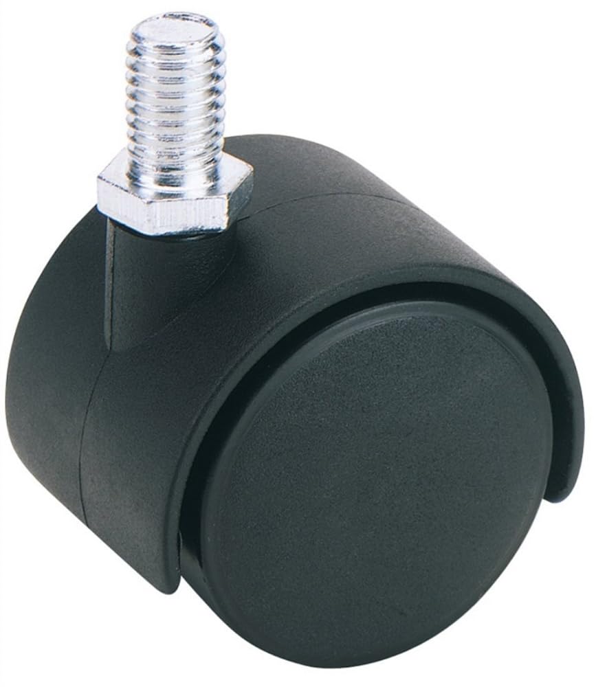 Draper Twin Nylon Bolt Castor, 40Mm Diameter, S.w.l. 25Kg