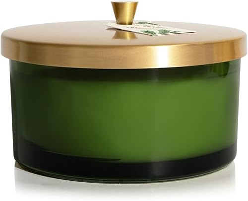 Thymes Frasier Fir Heritage - Vela perfumada de 4 mechas para fragancia del hogar (21 onzas)