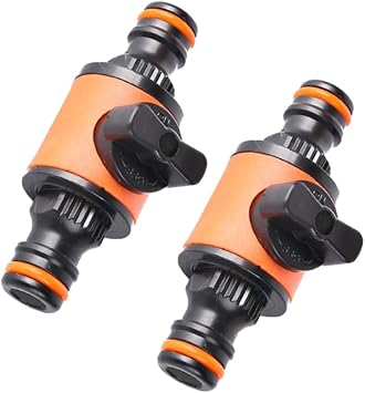 Water Garden Hose Pipe Tap Connector Inline Shut-off Valve Shut-off Ball Valve Quick Connect Release Water Hose Valve 16Mm Garden Hose Pipe Tap Valve