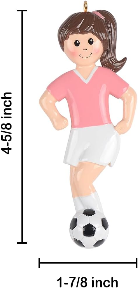 Personalized Soccer Girl Christmas Ornament 2025, Soccer Ornaments, Soccer Ball Ornaments Soccer Christmas Ornaments Girl Soccer Coach Christmas Ornament, Keepsake Gift for Soccer Lovers Players Kids - Image 4