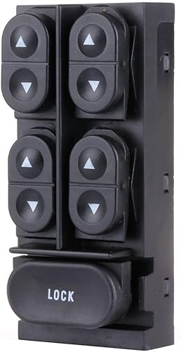 Miniatura 3 de GDSMOTU Interruptor de elevalunas eléctrico delantero izquierdo compatible con Ford para F-350 1994-1997 para Ford para Tempo 1990-1994, interruptor