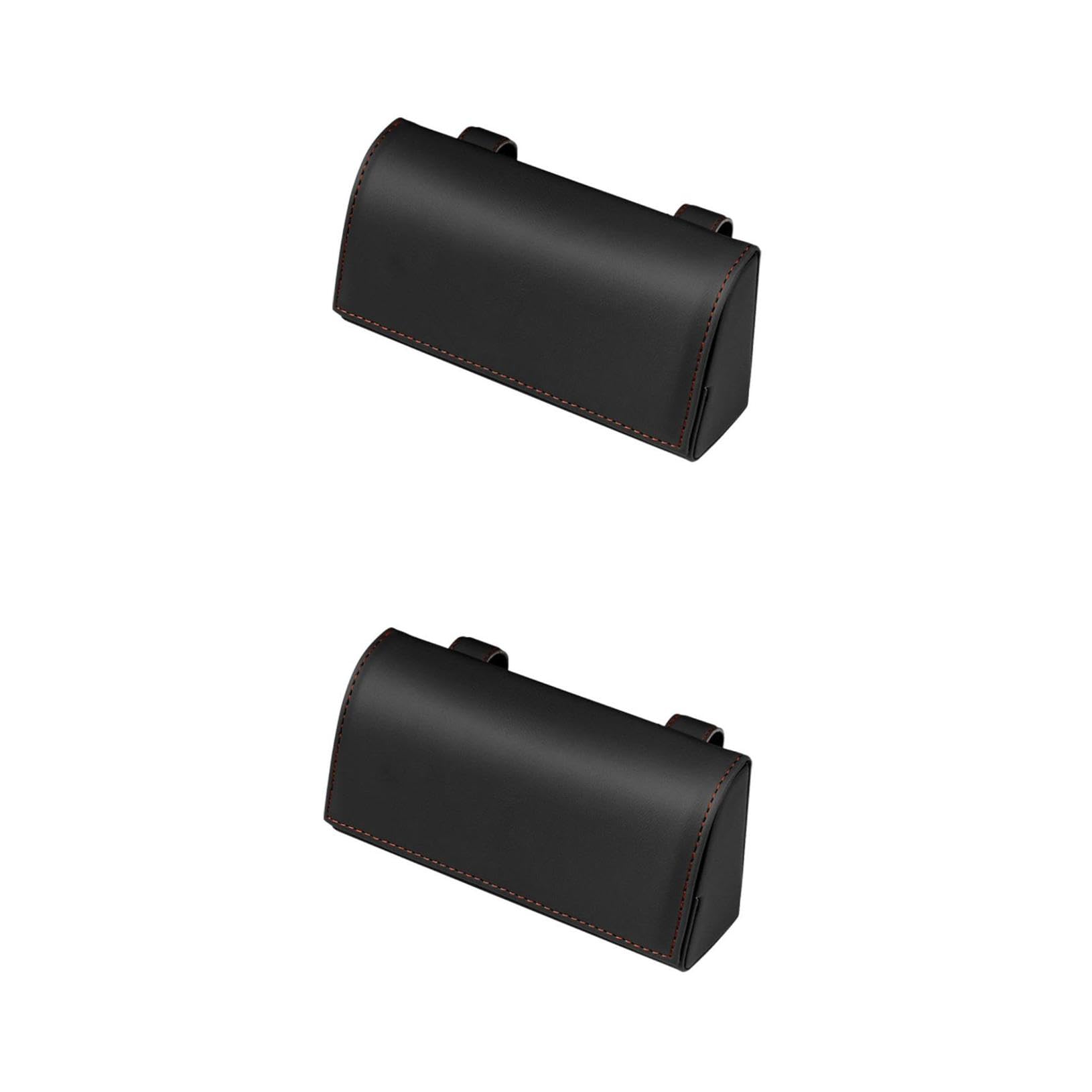 2piezas Estuche De Gafas De Sol para Coche Organizador De PU para Visera Caja De Almacenamiento Multifuncional para Gafas y Tarjetas