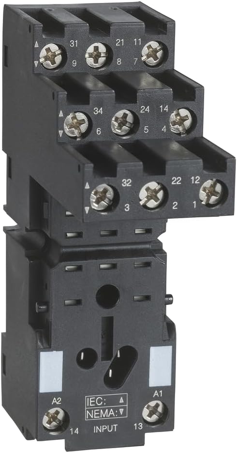 Harmony, Socket, for RXM3 relays, screw connectors, separate contact, RXZE2S111M