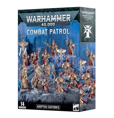 Adeptus Custodes Patrulla de Combate para Tardes de Juego de Mesa Warhammer 40,000 2024