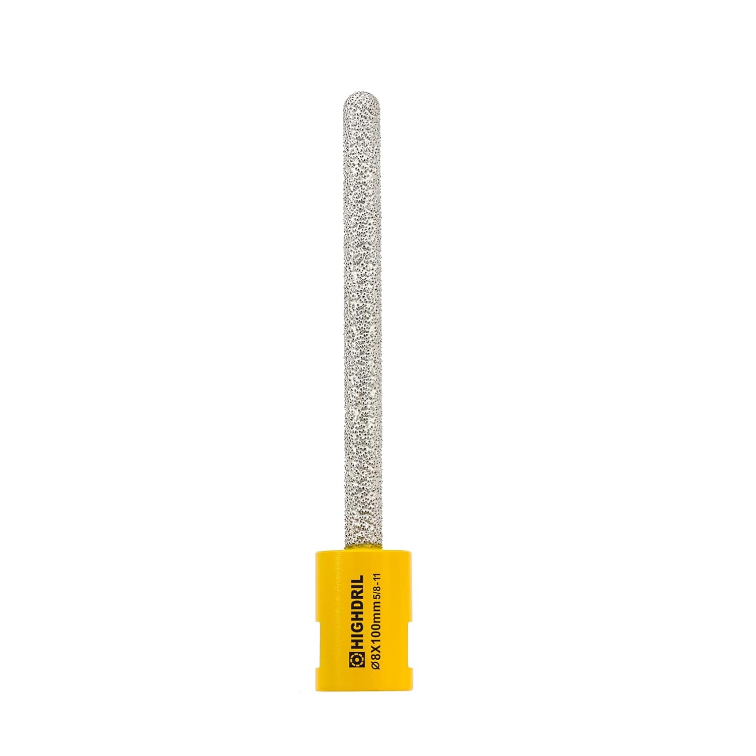 HIGHDRIL Diamond Mortar Raking Bit - 5/16" x 4" (8mm x 100mm) 5/8-11 Thread Diamond Mortar Router for Old Mortar,Blown,Damaged Bricks or Natural Stone Removal