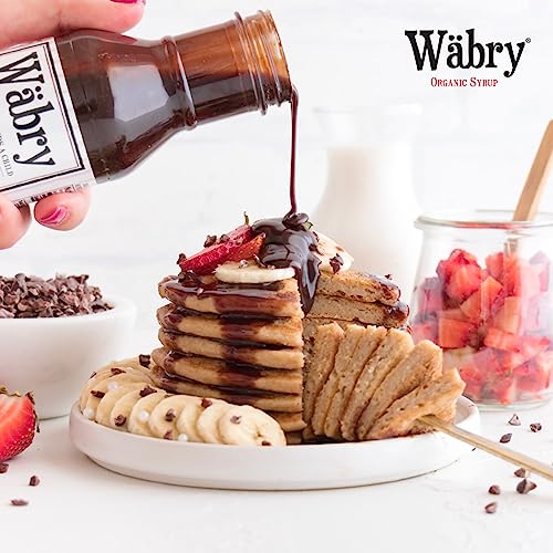 Image of Wabry Organic Syrup - Coffee Lover's Trio | Rose, Lavender & Chocolate Hazelnut Syrups for Coffee, Ice Cream, Mochas, Pancakes, Mocktails, Vegan, Non-GMO Natural Latte Syrup, BPA-Free Plastic Bottle