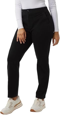 32 Degrees Womens Knit Stretch Elastic Waist Twill Pants
