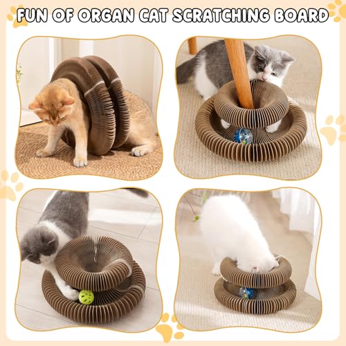 Rascador Interactivo para Gatos con Bola y Cartón miniatura 7