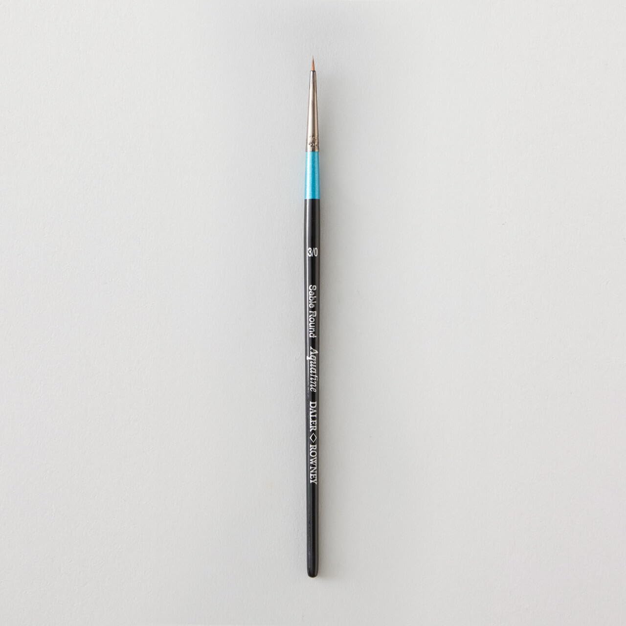 Daler-Rowney Aquafine Watercolour Brush, Natural Sable Hair, Short Handle, Round, 3/0