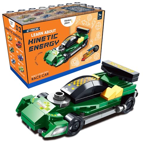 Image of STEM Racing Car Pull Back Building Blocks Set (67Pcs) | DIY Speed Car Toy for Kids 6+ Years (Boys & Girls) | Friction Powered Racing Toy | Creativity & Motor Skills Development