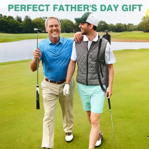 Upgraded Golf Beer Sleeve With 6 Ice Pucks- 7 Cans Golf Beer Cooler Bag Golf Beer Sleeve For Golf Bag To Keep Drinks Cold For Hours- Great Golf Gift For Father's Day Men Golf Lovers Accessories(Black) #TOP2