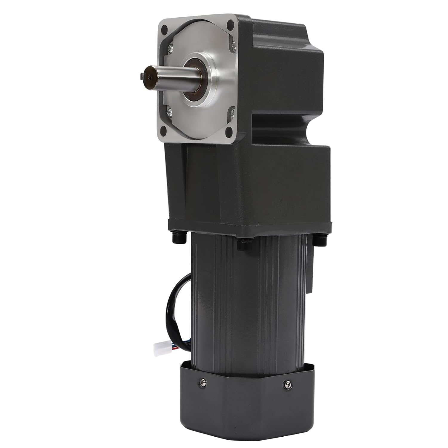 200W Adjustable Speed Gear Reduction Motor Kit, 90° Right Angle Output, 45RPM 30K Gears Head Induction Motors Angle Output Shaft for Engineering Machinery Equipment