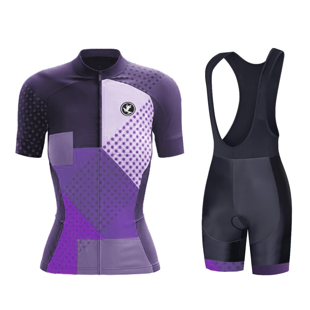 UGLY FROG Tuta da Ciclismo Donna con 3 Tasche - Traspirante, Tuta Primaverile e Autunnale
